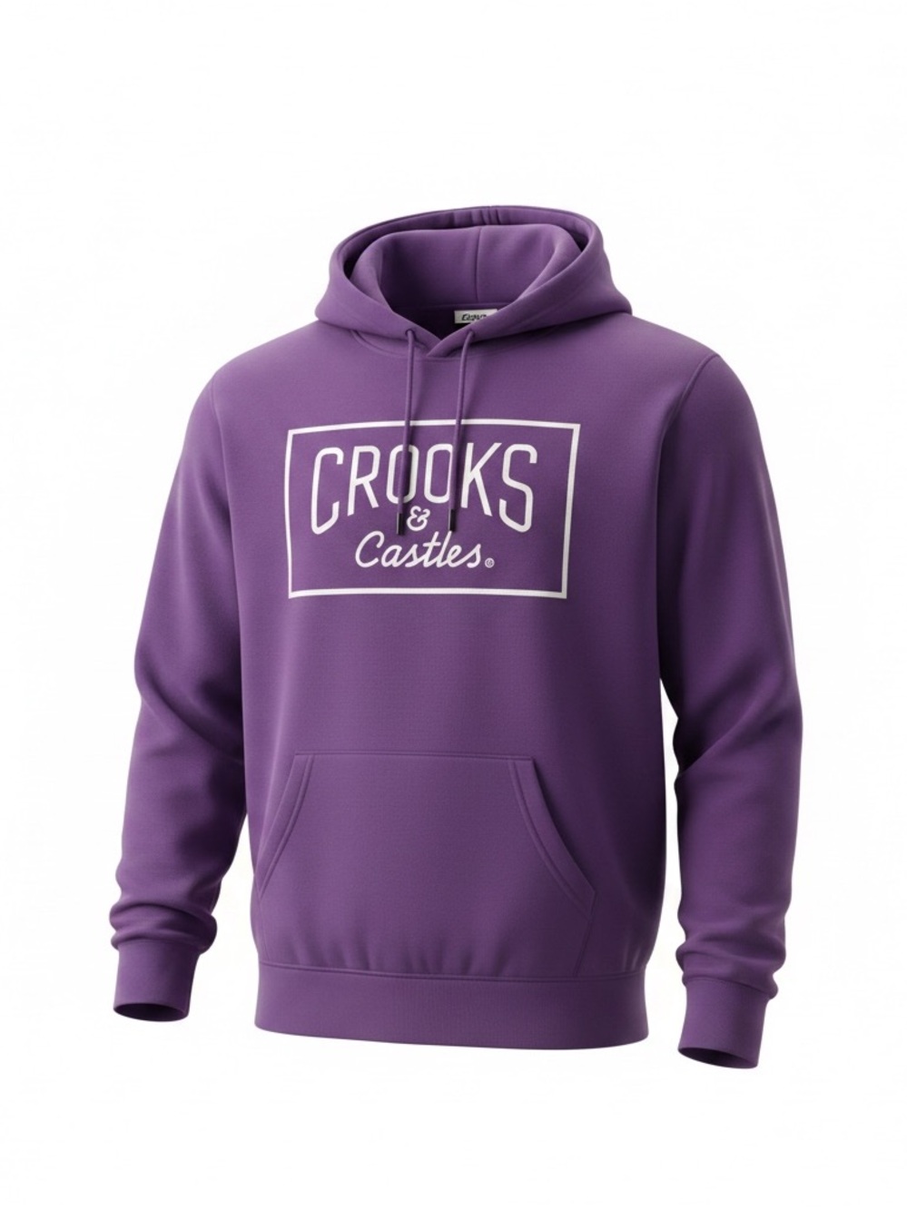 Crooks & Castles Purple Logo Pullover Hoodie